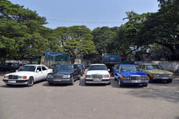 Every generation of the E-class and S-class produced till 1996 were present at the rally.