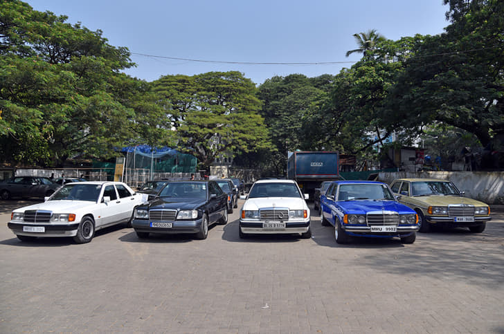 Every generation of the E-class and S-class produced till 1996 were present at the rally.