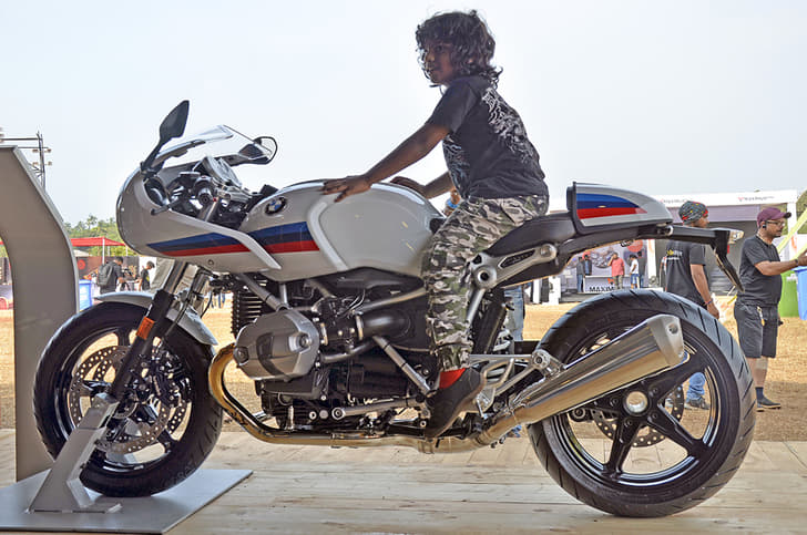 The newly launched R nine T Racer.