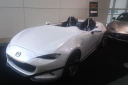 Mazda MX-5 with Spider inspired design and no windscreen.