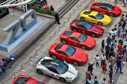 Ferrari 70th anniversary drive in Mumbai image gallery