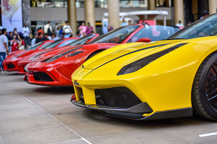 Ferrari 70th anniversary drive in Mumbai image gallery
