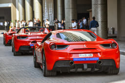 Ferrari 70th anniversary drive in Mumbai image gallery