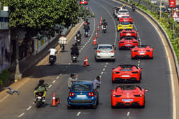 Ferrari 70th anniversary drive in Mumbai image gallery