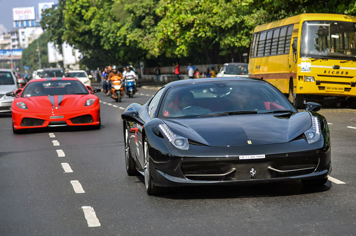 Ferrari 70th anniversary drive in Mumbai image gallery