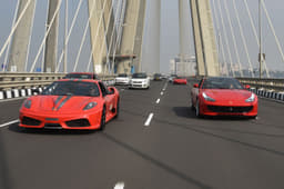 Ferrari 70th anniversary drive in Mumbai image gallery