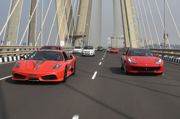 Ferrari 70th anniversary drive in Mumbai image gallery