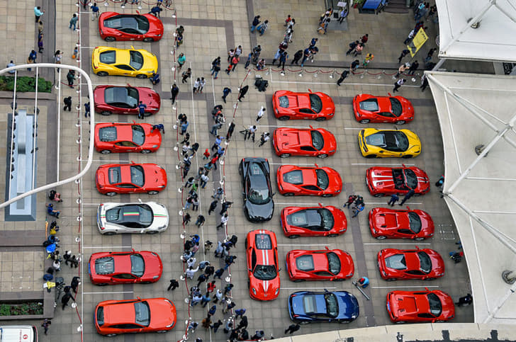 Ferrari 70th anniversary drive in Mumbai image gallery