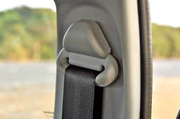 Front seatbelts are not adjustable for height. 