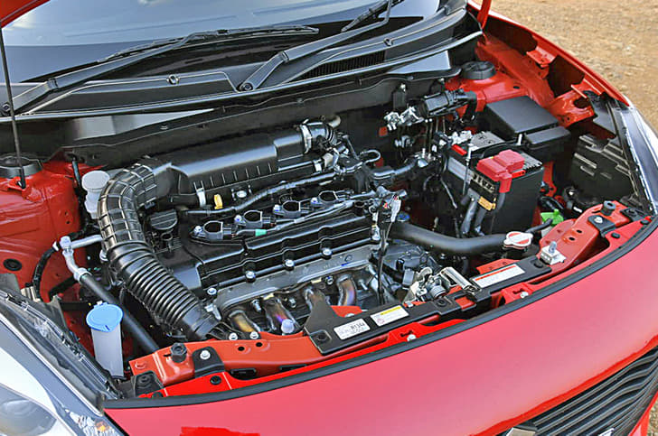 The 83hp, 1.2-litre petrol and 75hp, 1.3-litre diesel engines are carried over from the last-gen Swift.