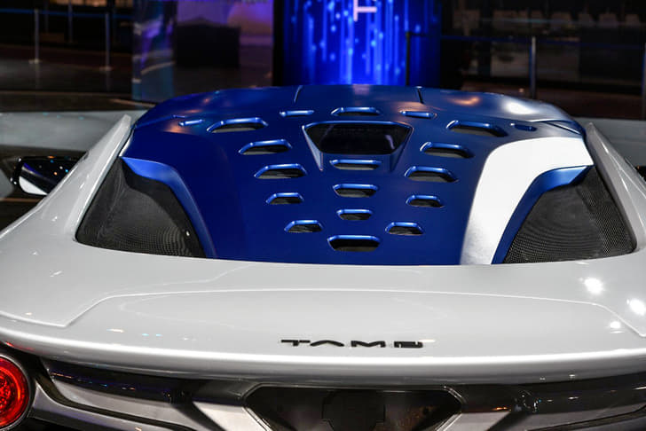 Powered by a 203hp electric motor, it's capable of hitting a top speed of 200kph.