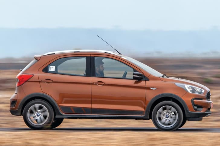 Freestyle isn’t ruffled by bumps taken
at speed, and stability is really good.