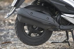 Grazia's exhaust looks - and sounds - conservative. 