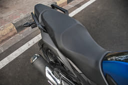 Long wide saddle means that there's enough space for rider and pillion. 