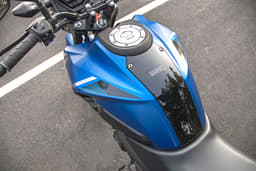 Dual-tone finish on the fuel tank is a nice design touch. 