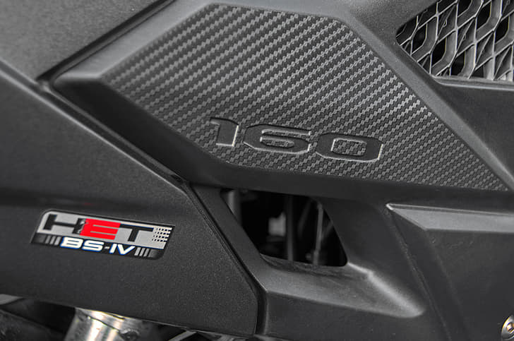 Textured panels have been used extensively on the X Blade. 