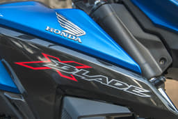 3-D logo on the fuel tank looks premium. 