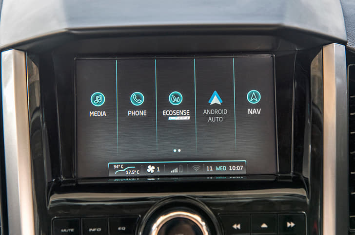 Touchscreen remains the same. However, the sound is now tuned by Arkamys and the tweeters are re-positioned.