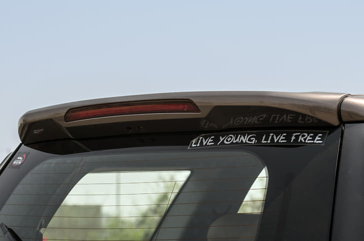 The spoiler is new and a lot more prominent than before.