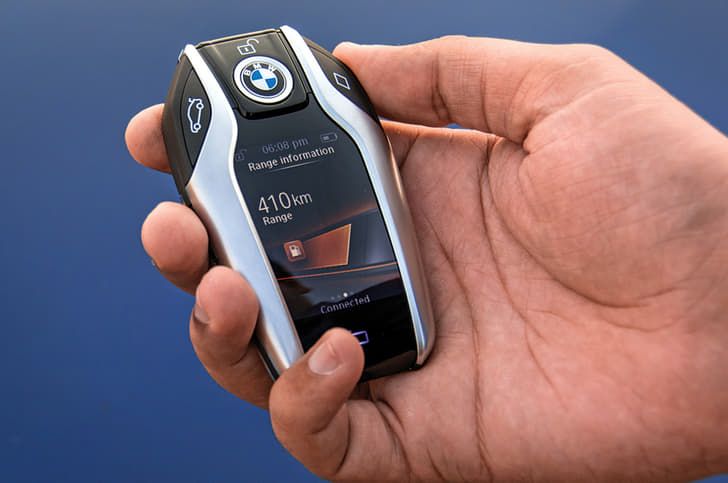 Futuristic display key a cool inclusion but there’s no remote parking.