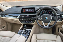 The driving environment is very similar to what you’d get in a 5-series, but you do sit higher up in here.