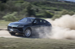 The Urus is a whole lot of fun on a dirt road; goes sideways with ease.