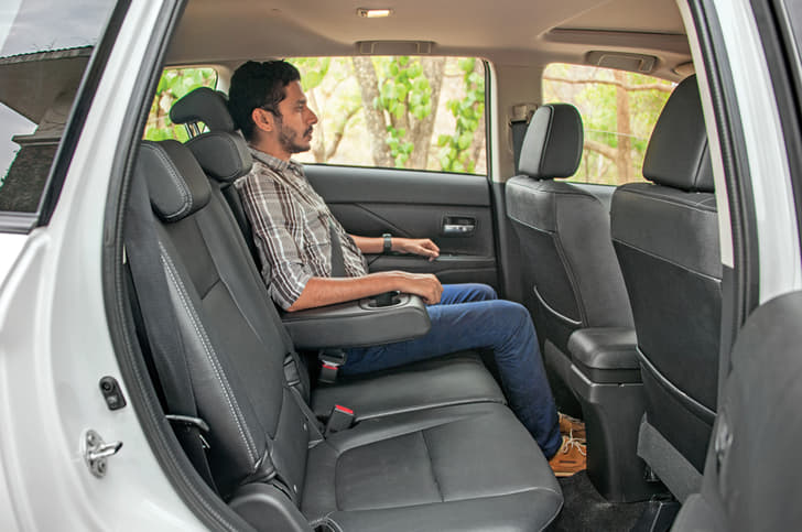 Tall passengers might find headroom tight; knee room is okay.