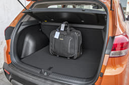 The boot is large and practical. Spare wheel a steel rim now.  