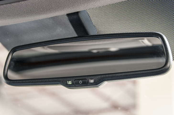 Auto-dimming rear view mirror is a welcome additon. 