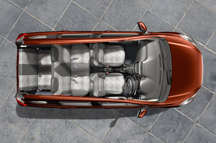 The Go+'s seven-seat layout.