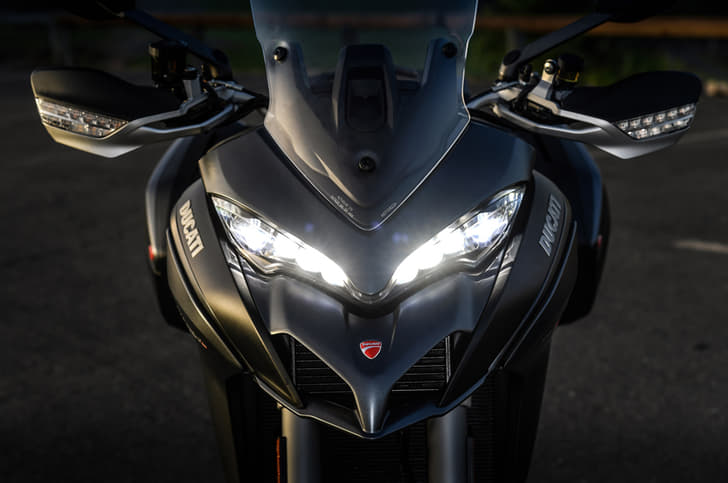 Nostril-like air intakes as seen across the Multistrada range.