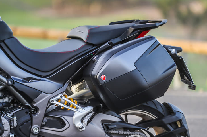 Optional panniers increase practicality.