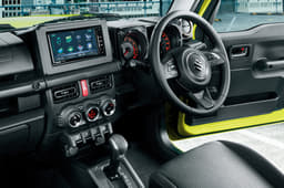 The interiors are simple, yet functional, with bits borrowed from the Suzuki parts bin.