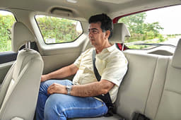 Easy access to third row via one touch seat release. Decent space right at the back by third row standards.