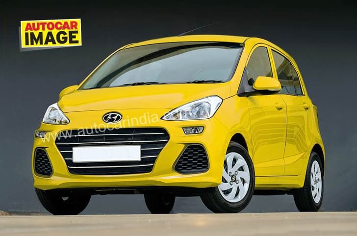 A computer generated image made by Autocar India of the new Santro.
