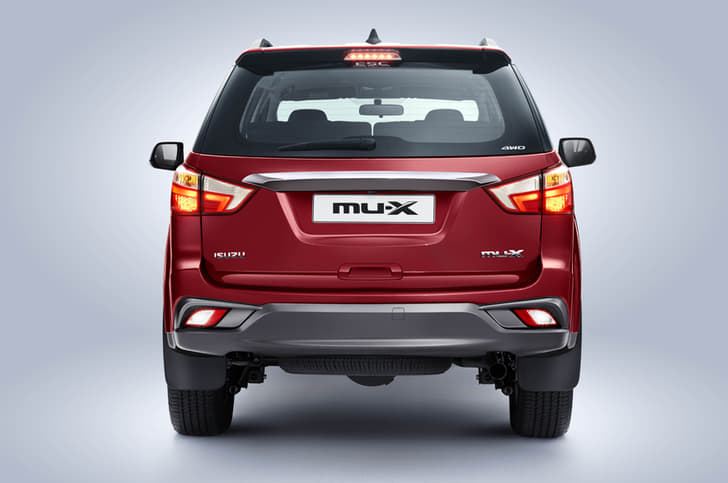 Isuzu Mu X Rear View Isuzu Mu X Rear View