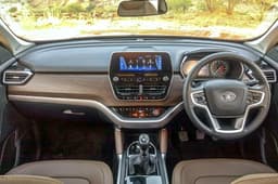 Dual-tone dashboard gets chrome highlights.