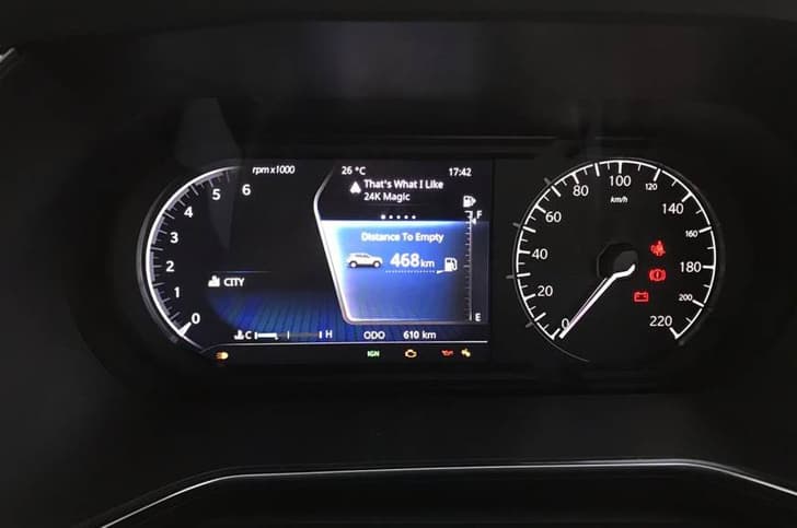 Digital MID can share information with the infotainment screen.