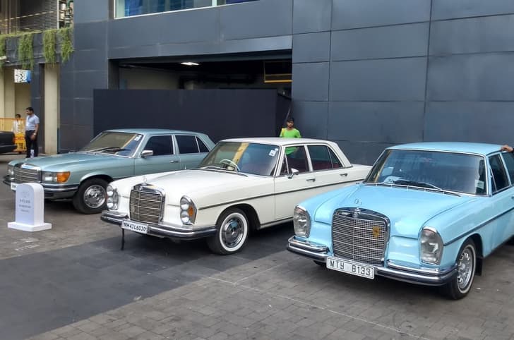 That's two of three W108 S-Classes at the show.  