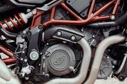 Indian FTR1200S engine.