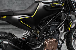 Trellis frame similar to the one on the KTMs available in India.  