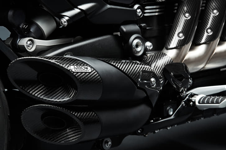 Arrow exhaust system comes as standard on the TFC.