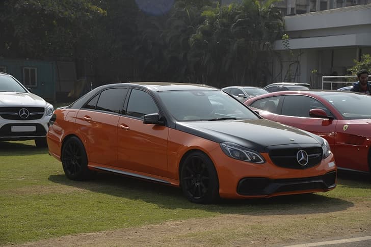 Orange is the new black for this Mercedes-AMG E63.