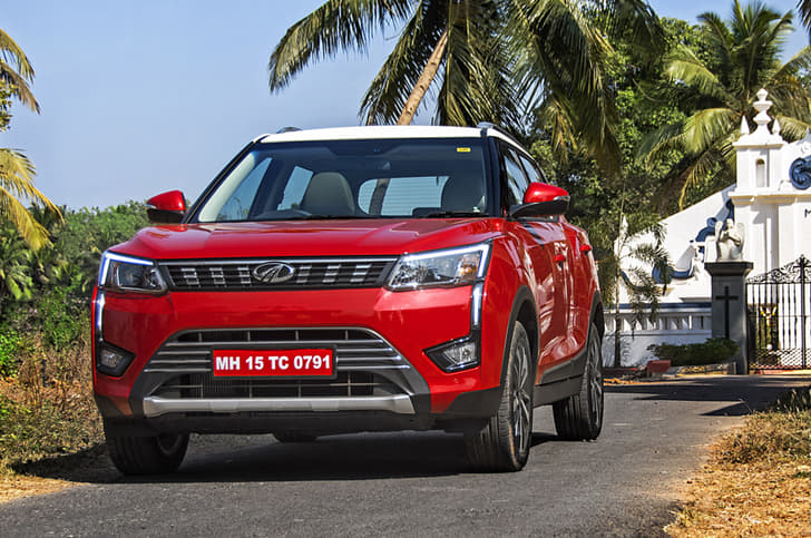 The XUV300 is available in Red Rage, Sunburst Orange, Pearl White, Napoli Black, Desat Silver, Aquamarine exterior finishes.