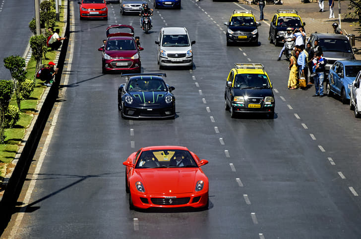 Sanjay Dutt’s Ferrari 599 GTB was back in action at this year’s rally.