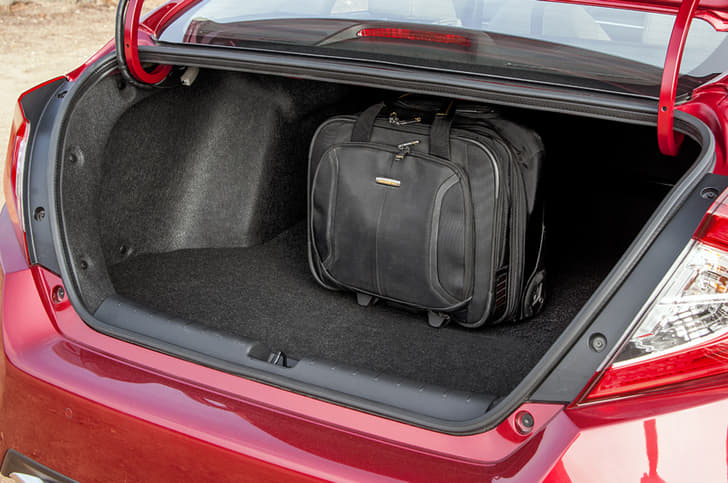 The opening on the 430-litre boot makes loading easy.