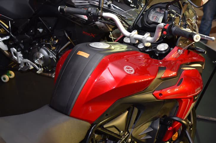 The TRK has a fuel tank capacity of 20 litres.