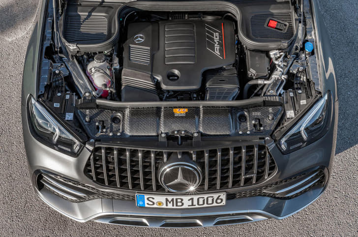 Mercedes Benz Gle Open Bonnet Engine Shot