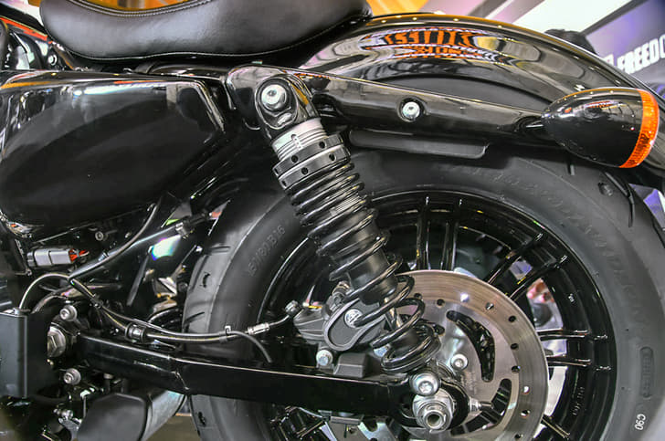 Harley-Davidson Forty Eight Special rear shock absorber.