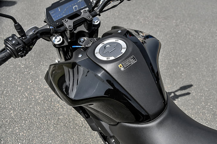 The MT-15 gets a 10 litre fuel tank